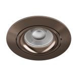 Noxion Empotrado Foco Vision MR16 Ajustable Brillante Bronze | 82mm - Recorte 69mm - IP20 - Incl. GU10 Casquillo