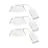 Multipack 3x Nordlux Downlight Monolo Blanco 4.8W 450lm 36D - 830 Luz Cálida | 82mm - IP20 - 3 Pasos Regulable