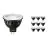 Multipack 10x Philips Master LED Foco GU5.3 MR16 6.7W 410lm 10D - 927 Luz muy Cálida | Mejor reproducción de color - Regulable - Reemplazo 35W