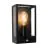 Eglo Luz De Pared Alamonte Acero Negro | IP44 - Apta para 1x E27 - Sensor De Movimiento