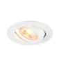 SLV New Tria 68 Foco Aluminium Blanco Esférica | Recorte 68mm - Apta para 1x GU10 