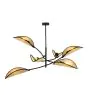 Emibig Luz de techo Lotus Acero Negro | Apta para 6x E14 - Max 10W