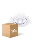 Multipack 10x Noxion LED Ajustable Slim Foco Blanco Esférica 6W 520lm 60D - 927 Luz Muy Cálida | 85mm - IP54 - Regulable - Mejor Reproducción De Color