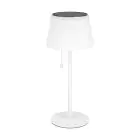 Eglo Lámpara De Mesa Scordiano Solar Acero Blanco 2W 220lm - 830-840-865 CCT | IP44 - USB-C